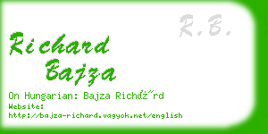 richard bajza business card